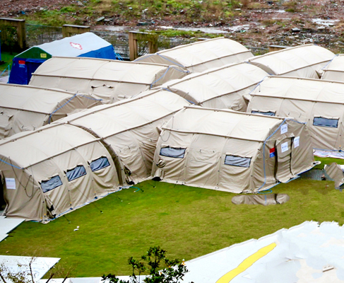 重庆东登科技-高压充气帐篷-负压隔离-移动医院整体解决方案-